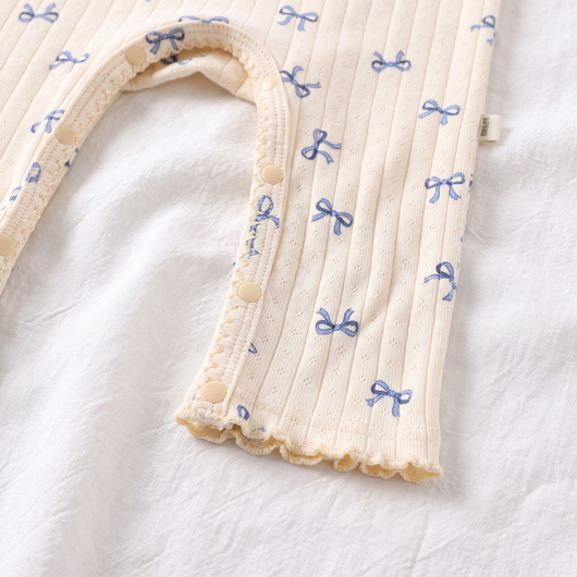 True Haven | Meadow Baby Cotton Jumpsuit – Cozy Cold-Weather Layer, Machine Washable