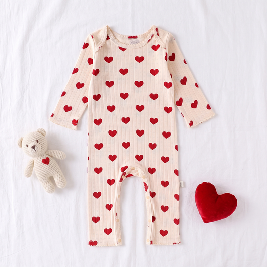 True Haven | Meadow Baby Cotton Jumpsuit – Cozy Cold-Weather Layer, Machine Washable
