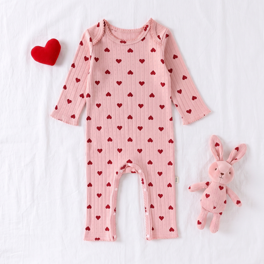 True Haven | Meadow Baby Cotton Jumpsuit – Cozy Cold-Weather Layer, Machine Washable