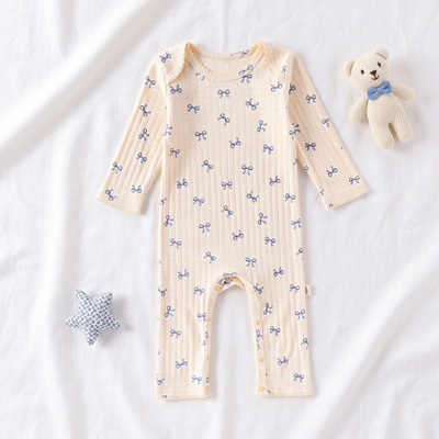 True Haven | Meadow Baby Cotton Jumpsuit – Cozy Cold-Weather Layer, Machine Washable