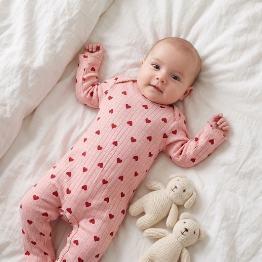 True Haven | Meadow Baby Cotton Jumpsuit – Cozy Cold-Weather Layer, Machine Washable