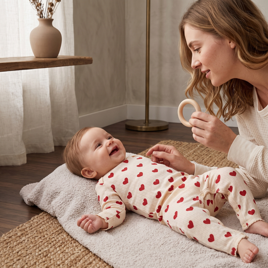 True Haven | Meadow Baby Cotton Jumpsuit – Cozy Cold-Weather Layer, Machine Washable
