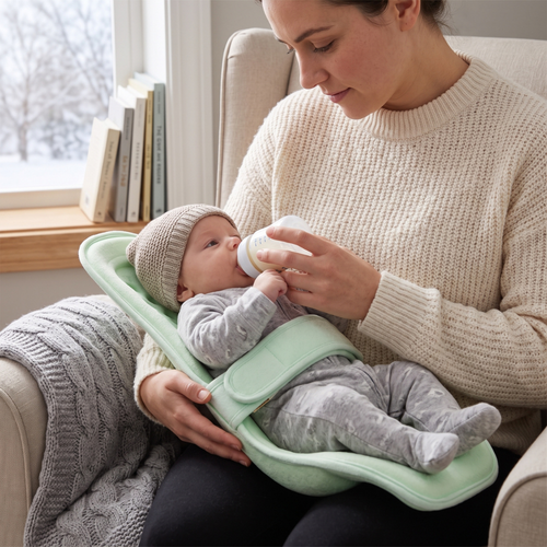 True Haven | Nursing Feeding Carrier – All-Day Babywearing Essential, Breathable Fabric