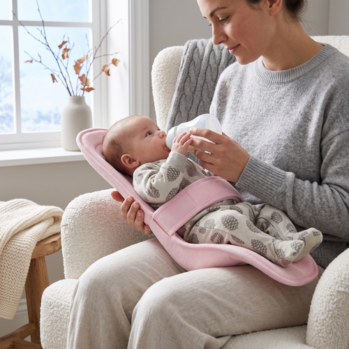 True Haven | Nursing Feeding Carrier – All-Day Babywearing Essential, Breathable Fabric
