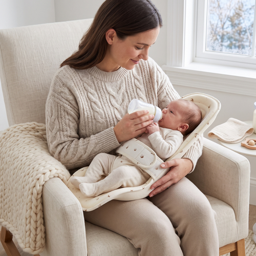 True Haven | Nursing Feeding Carrier – All-Day Babywearing Essential, Breathable Fabric