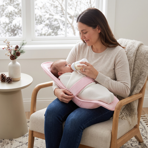True Haven | Nursing Feeding Carrier – All-Day Babywearing Essential, Breathable Fabric