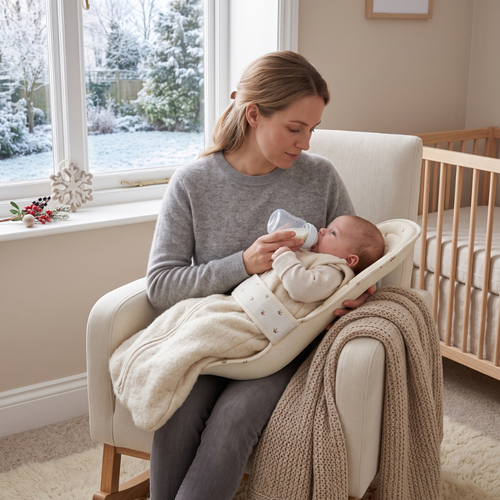 True Haven | Nursing Feeding Carrier – All-Day Babywearing Essential, Breathable Fabric