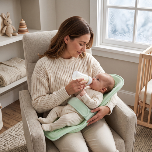 True Haven | Nursing Feeding Carrier – All-Day Babywearing Essential, Breathable Fabric
