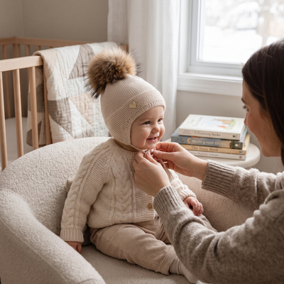 True Haven | Baby Winter Hat – Adorable Everyday Essential, Gentle on Sensitive Skin