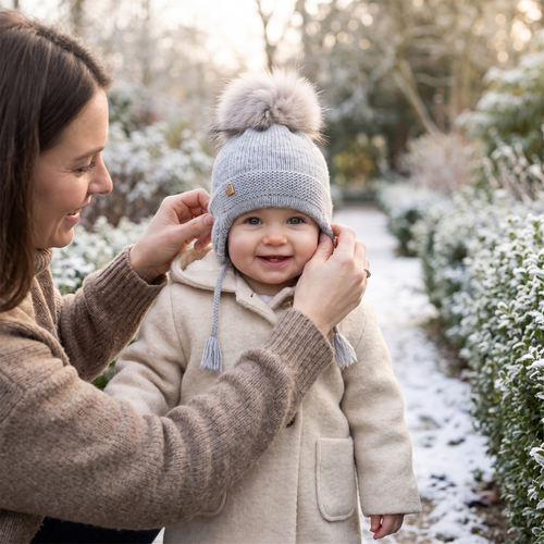 True Haven | Baby Winter Hat – Adorable Everyday Essential, Gentle on Sensitive Skin