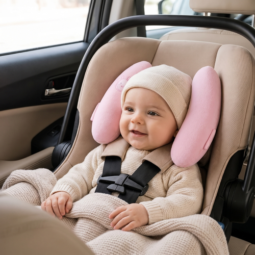 True Haven | Cradle Baby Neck Pillow – Soft & Breathable Nursery Essential, Easy-Care Design