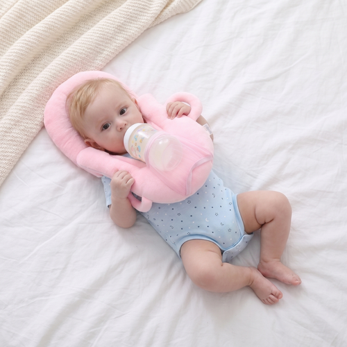 True Haven | Cushy Baby Feeding Pillow – Supportive Feeding Companion, BPA-Free Materials