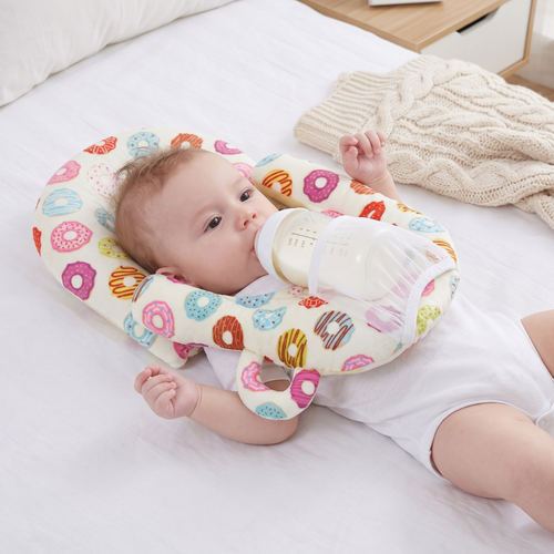 True Haven | Cushy Baby Feeding Pillow – Supportive Feeding Companion, BPA-Free Materials
