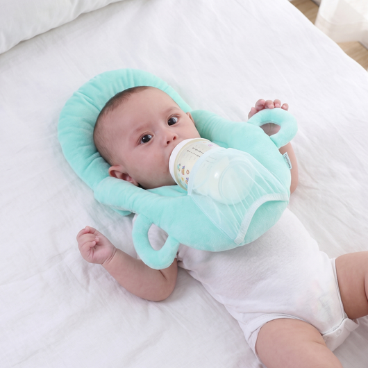 True Haven | Cushy Baby Feeding Pillow – Supportive Feeding Companion, BPA-Free Materials