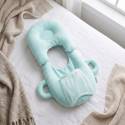 True Haven | Cushy Baby Feeding Pillow – Supportive Feeding Companion, BPA-Free Materials
