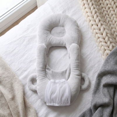 True Haven | Cushy Baby Feeding Pillow – Supportive Feeding Companion, BPA-Free Materials
