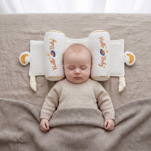 True Haven | Newborn Head Shaping Pillow – Cozy Support for Naptime & Bedtime, Machine Washable