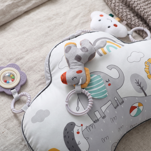 True Haven | Hiro Tummy Time Pillow – Interactive Toy for Toddlers, Supports Motor Skills