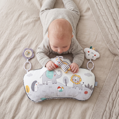 True Haven | Hiro Tummy Time Pillow – Interactive Toy for Toddlers, Supports Motor Skills