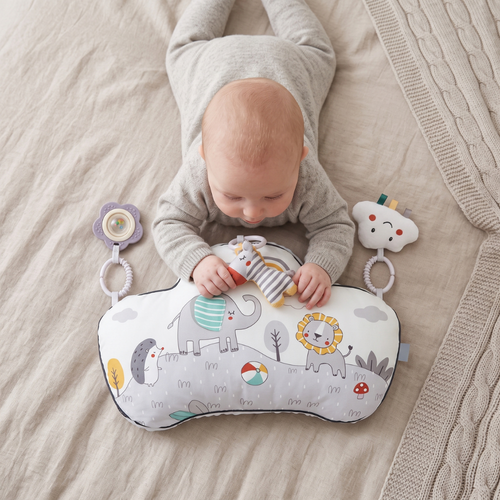 True Haven | Hiro Tummy Time Pillow – Interactive Toy for Toddlers, Supports Motor Skills