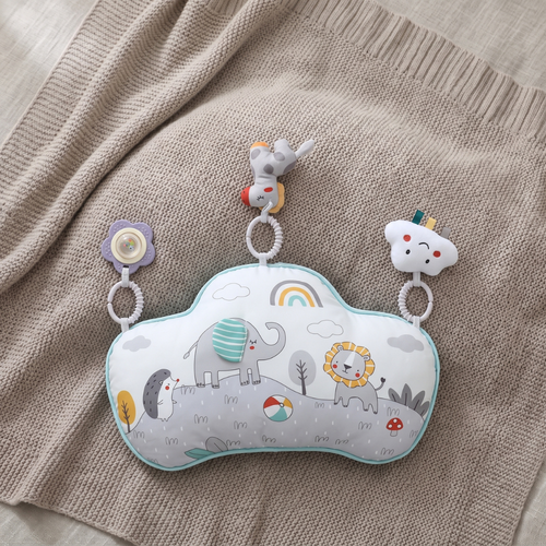 True Haven | Hiro Tummy Time Pillow – Interactive Toy for Toddlers, Supports Motor Skills