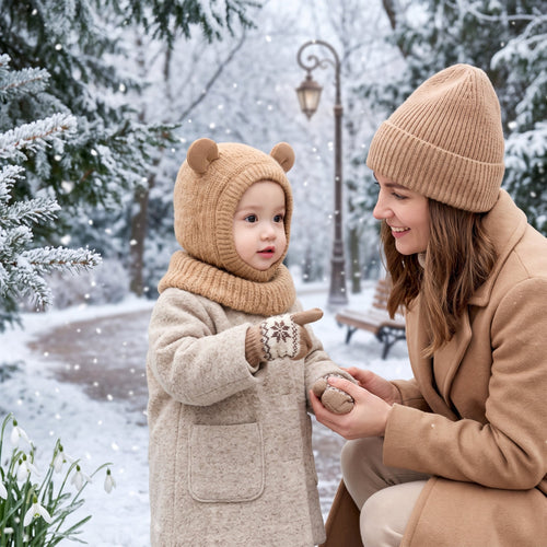 True Haven | Frost Baby Hat Scarf – Adorable Everyday Essential, Gentle on Sensitive Skin
