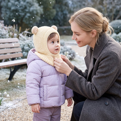 True Haven | Frost Baby Hat Scarf – Adorable Everyday Essential, Gentle on Sensitive Skin