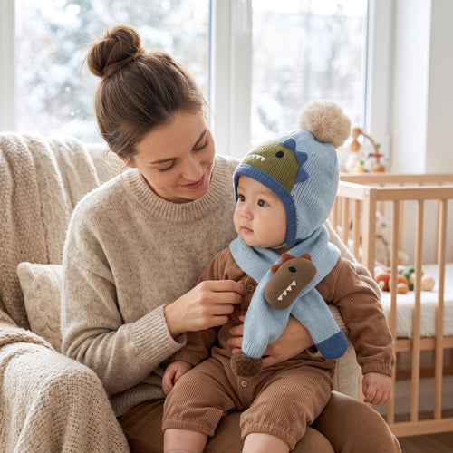 True Haven | Pebble Baby Knit Beanie – Adorable Everyday Essential, Gentle on Sensitive Skin