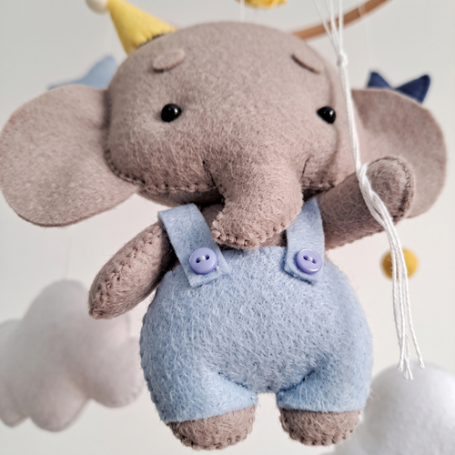 True Haven | Felt Animal Crib Mobile – Plush Comfort for Better Sleep, Hypoallergenic Materials