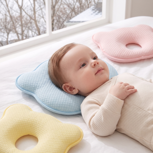 True Haven | Memory Foam Baby Pillow – Cozy Support for Naptime & Bedtime, Machine Washable