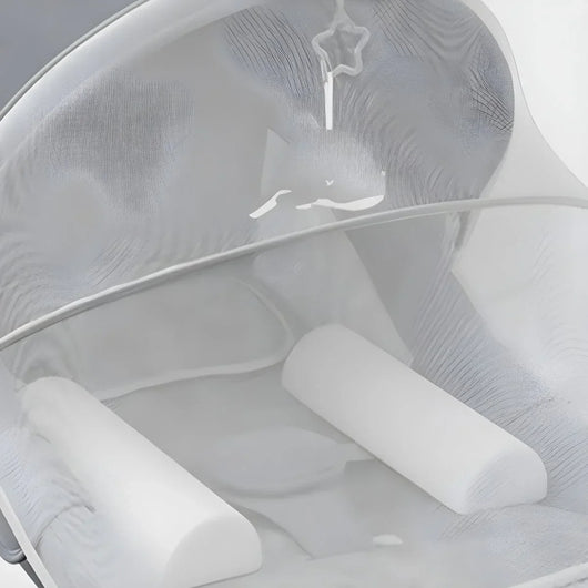 True Haven | Electric Baby Rocking Bassinet – 180° Flat-Lying Position, Bluetooth Music