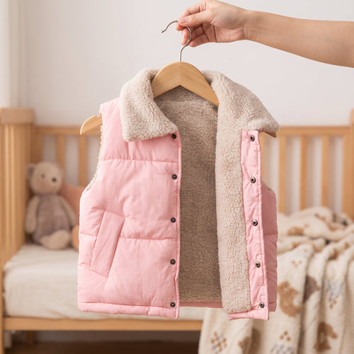 True Haven | Willow Toddler Fleece Vest – Adorable Everyday Essential, Gentle on Sensitive Skin