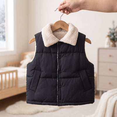 True Haven | Willow Toddler Fleece Vest – Adorable Everyday Essential, Gentle on Sensitive Skin