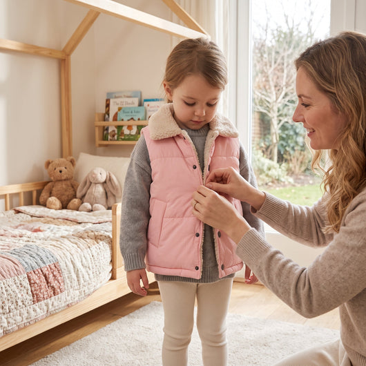 True Haven | Willow Toddler Fleece Vest – Adorable Everyday Essential, Gentle on Sensitive Skin
