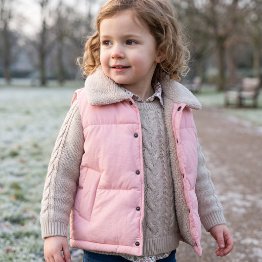 True Haven | Willow Toddler Fleece Vest – Adorable Everyday Essential, Gentle on Sensitive Skin