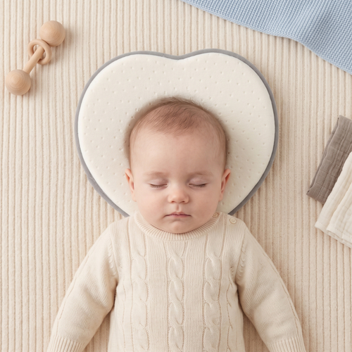 True Haven | Baby Memory Pillow – Snuggly Nursery Must-Have, Gentle on Sensitive Skin