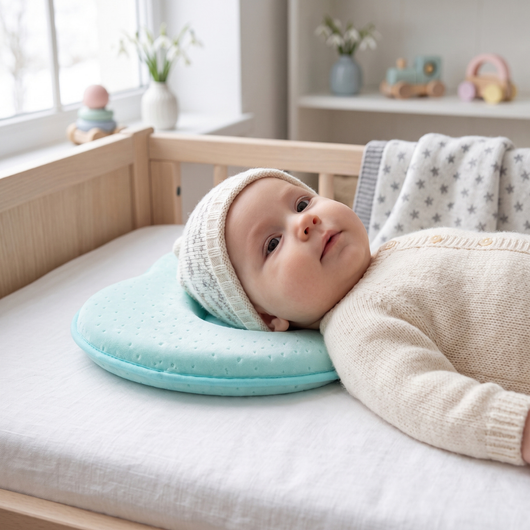 True Haven | Baby Memory Pillow – Snuggly Nursery Must-Have, Gentle on Sensitive Skin