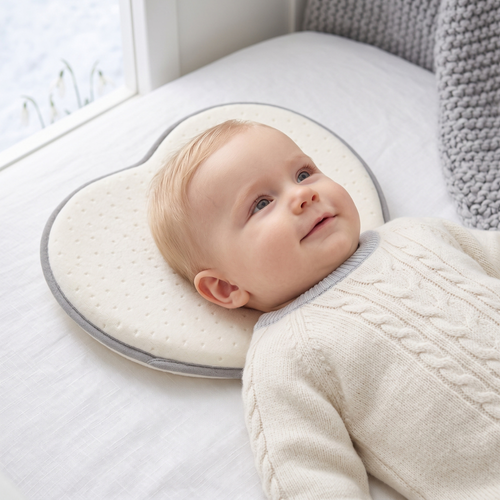 True Haven | Baby Memory Pillow – Snuggly Nursery Must-Have, Gentle on Sensitive Skin