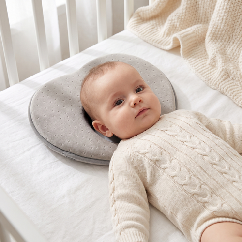 True Haven | Baby Memory Pillow – Snuggly Nursery Must-Have, Gentle on Sensitive Skin