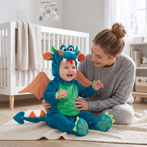 True Haven | Baby Halloween Costume – Cozy Cold-Weather Layer, Machine Washable