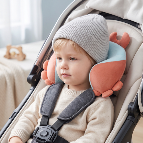 True Haven | Cloud Baby Neck Pillow – Soft & Breathable Nursery Essential, Easy-Care Design