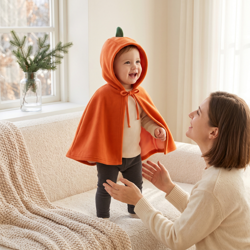 True Haven | Meadow Kids Cape – Soft Everyday Wear, Breathable Comfortable Fit