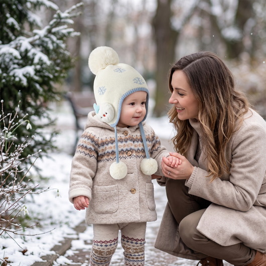 True Haven | Cosy Baby Winter Hat – Adorable Everyday Essential, Gentle on Sensitive Skin