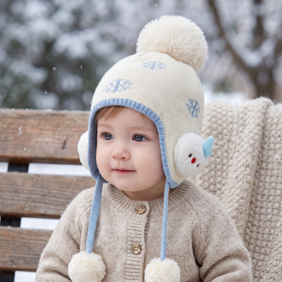 True Haven | Cosy Baby Winter Hat – Adorable Everyday Essential, Gentle on Sensitive Skin