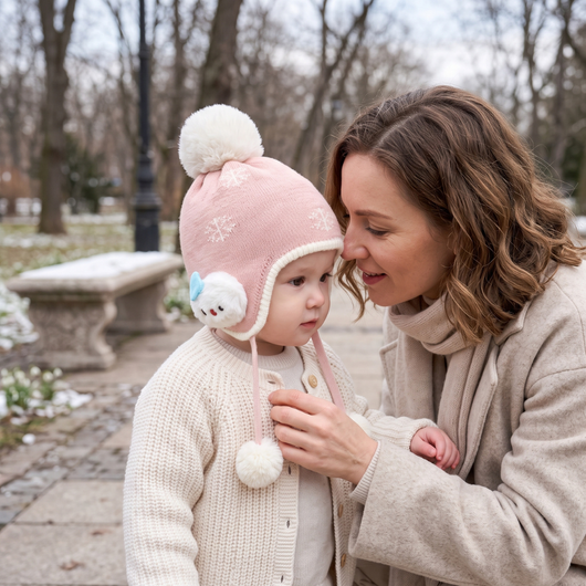 True Haven | Cosy Baby Winter Hat – Adorable Everyday Essential, Gentle on Sensitive Skin