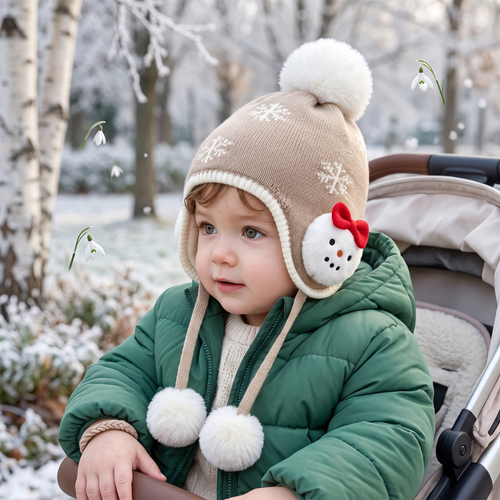 True Haven | Cosy Baby Winter Hat – Adorable Everyday Essential, Gentle on Sensitive Skin