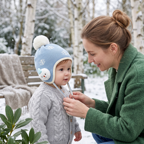 True Haven | Cosy Baby Winter Hat – Adorable Everyday Essential, Gentle on Sensitive Skin