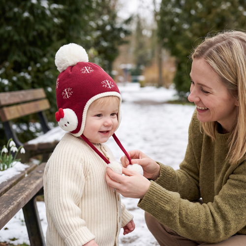 True Haven | Cosy Baby Winter Hat – Adorable Everyday Essential, Gentle on Sensitive Skin