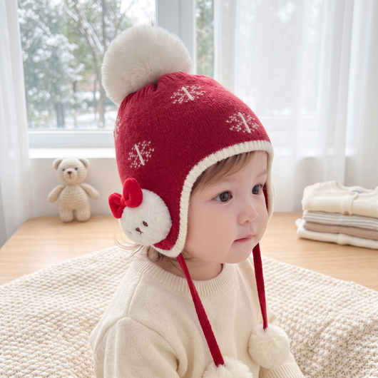 True Haven | Cosy Baby Winter Hat – Adorable Everyday Essential, Gentle on Sensitive Skin