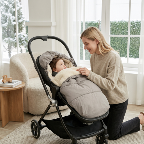 True Haven | Nestle Stroller Footmuff – Built for Busy Days Out, Compact & Portable